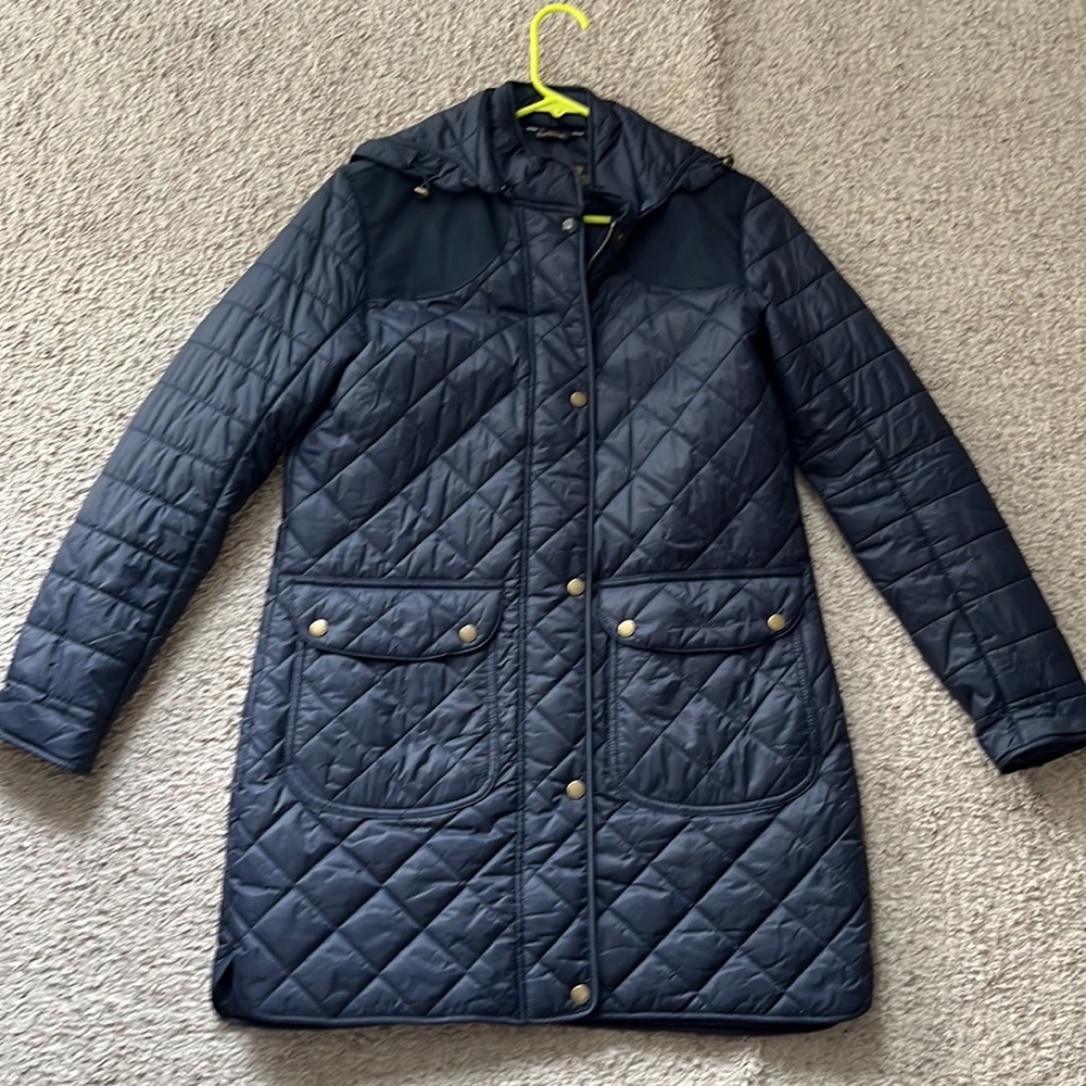 NWOT Barbour Quilted Utility Coat